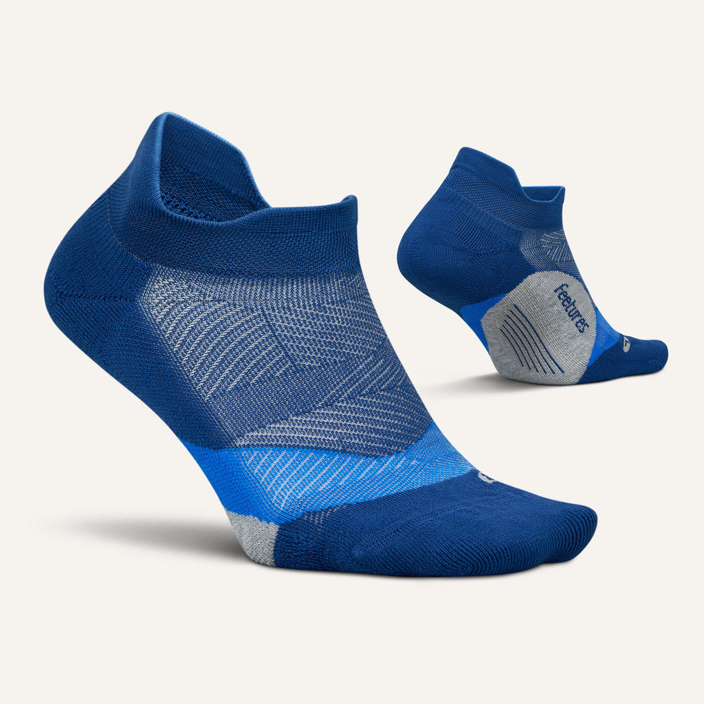 Feetures Active Elite Light Cushion No Show Tab - Navy Mist