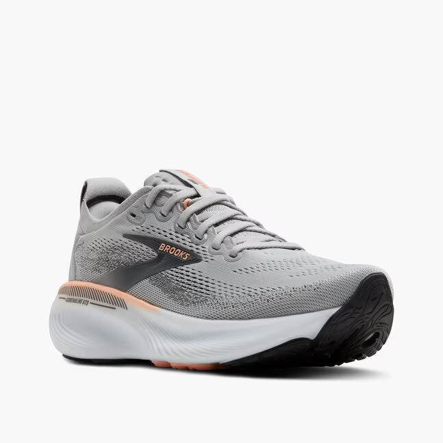 Brooks Women Adrenaline GTS 25 Wide - Grey / Blackened Pearl / Coral