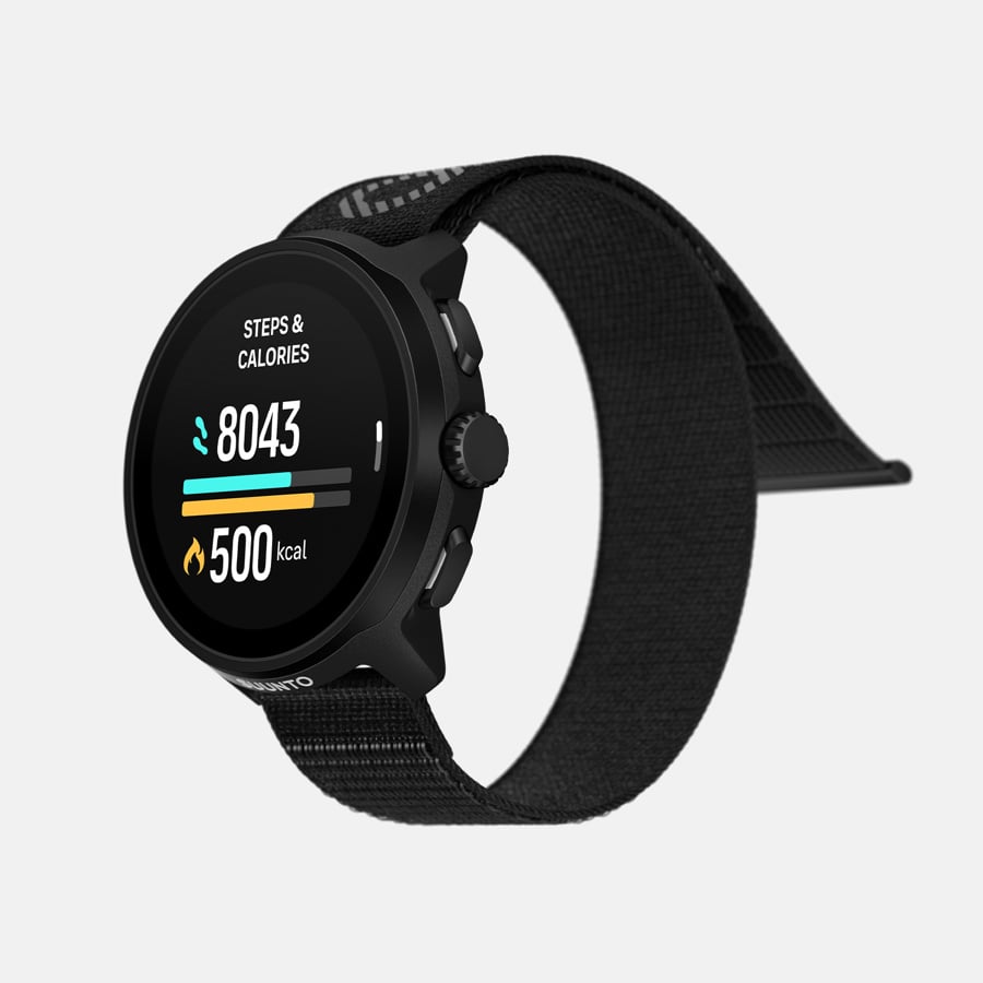 Suunto Run Textile Strap - All Black (46mm) – Running Lab Singapore