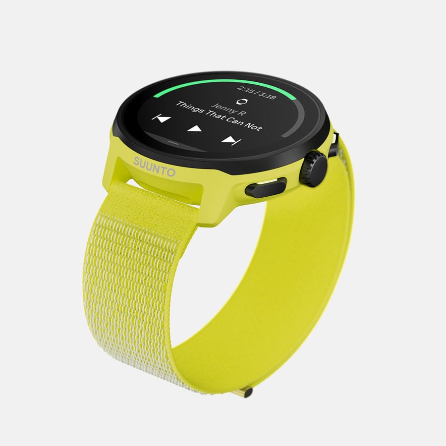 Suunto Run Textile Strap - Lime (46mm) – Running Lab Singapore