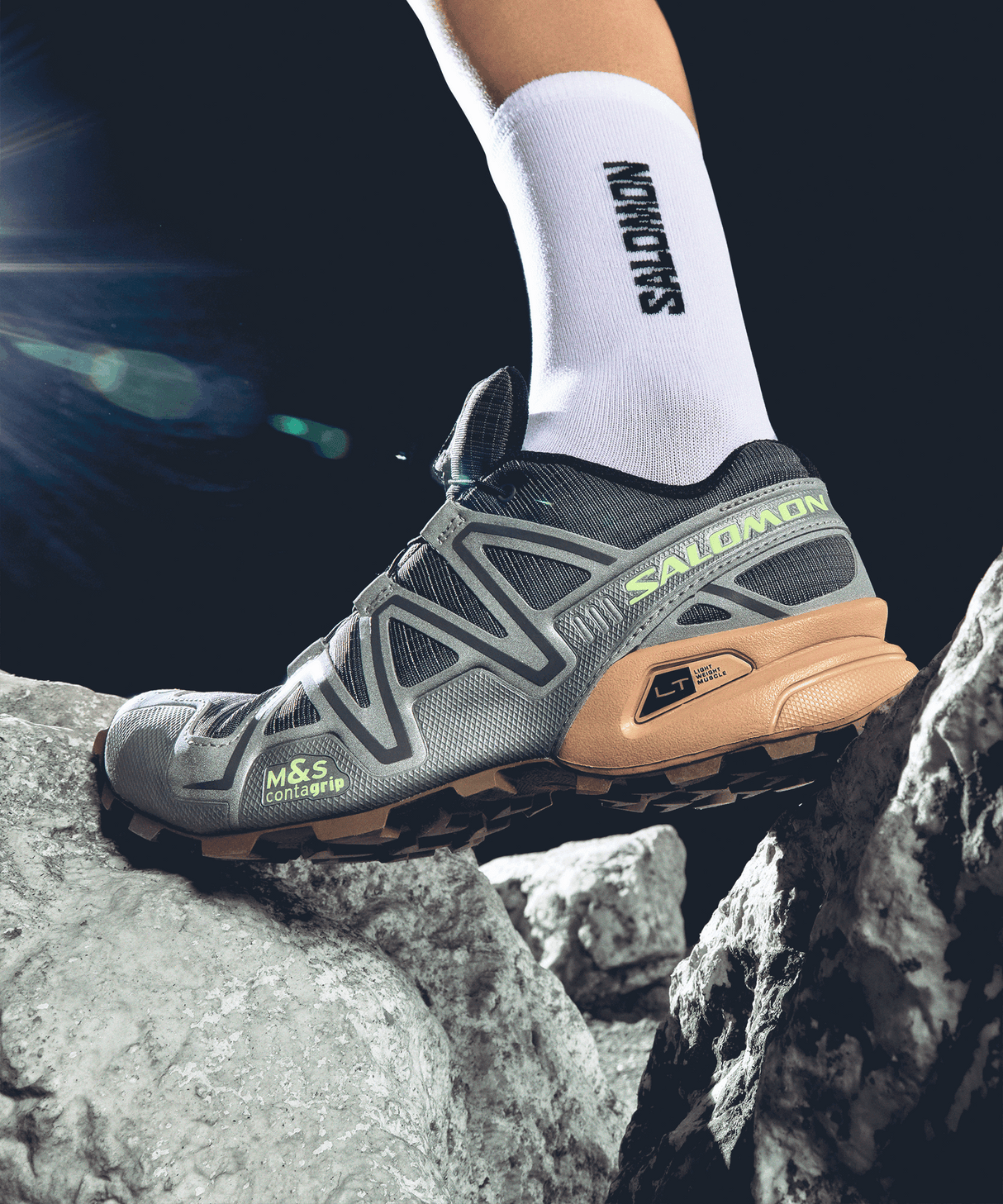 Buy Salomon Unisex Speedcross 3 - Castlerock / Ftw Silver / Hazelnut for running in Singapore - Running Lab SG