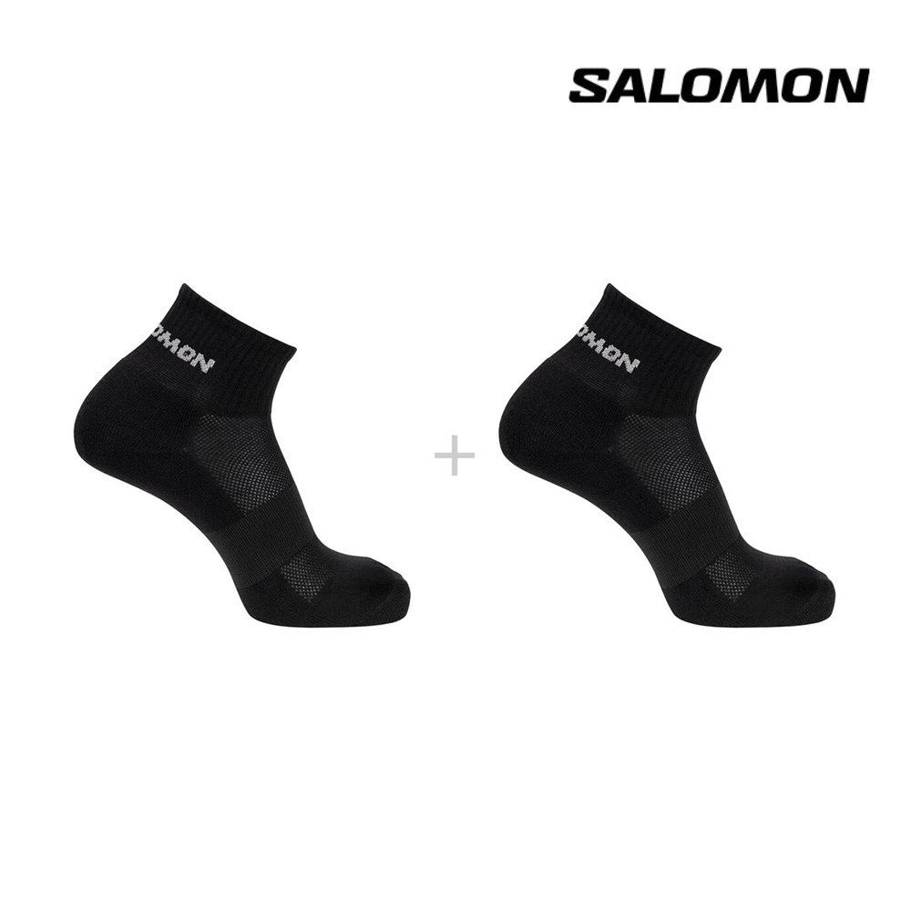 Salomon Evasion Ankle 2-Pack Socks - Black – Running Lab Singapore