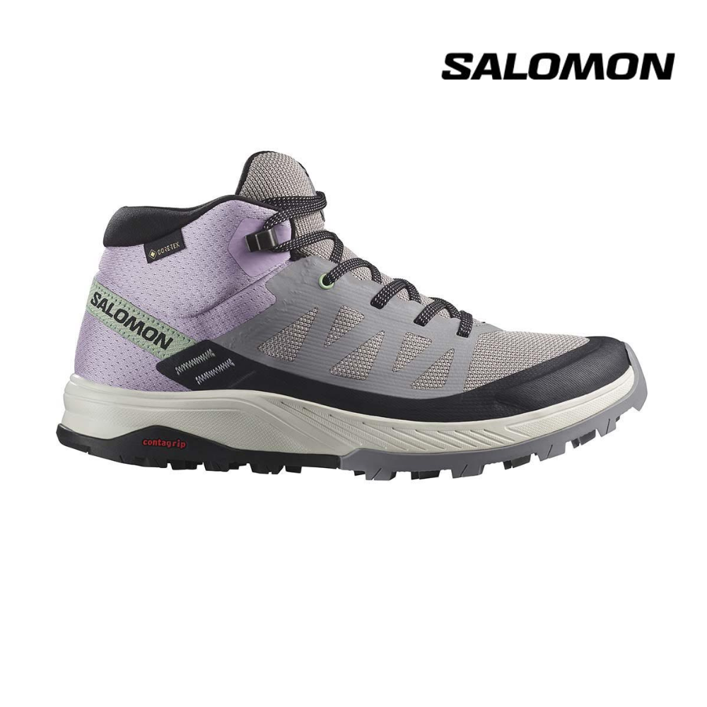 Salomon Women Outrise Mid GTX - Gull / Orchid Bloom