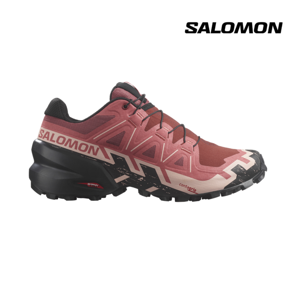 Salomon Women Speedcross 6 Wide Cow Hide Black English Rose