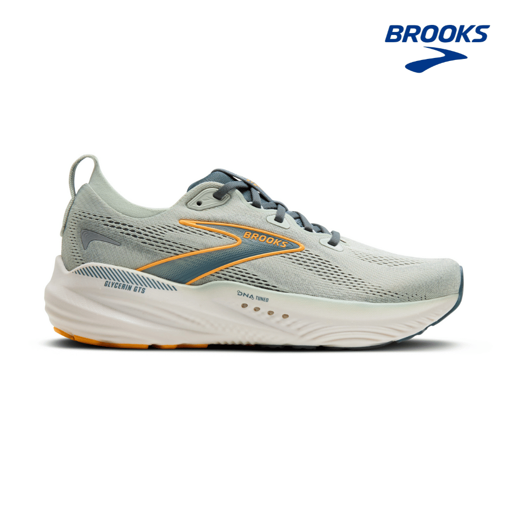 Brooks Men Glycerin GTS 22 - Smoke / Stormy / Orange