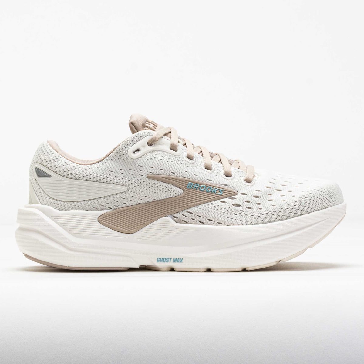 Buy Brooks Women Ghost Max 3 Wide - Coconut / Chateau Grey / Blue for running in Singapore - Running Lab SG