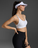 2XU Unisex Run Visor - White / White
