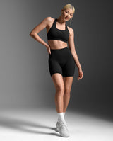 Buy 2XU Women Form Stash Hi-Rise Bike Shorts - Black / Black for running in Singapore - Running Lab SG