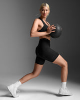 Buy 2XU Women Form Stash Hi-Rise Bike Shorts - Black / Black for running in Singapore - Running Lab SG