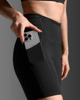 Buy 2XU Women Form Stash Hi-Rise Bike Shorts - Black / Black for running in Singapore - Running Lab SG