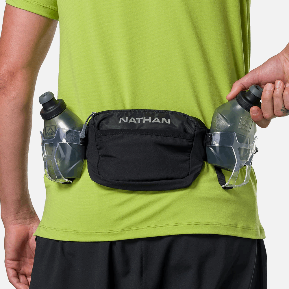 Nathan Sports Trail Mix Plus 3.0 Hydration Belt - Black / Reflective Silver