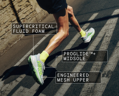 Buy HOKA Women Clifton Pro - Faded Navy / Glimmering Blue for running in Singapore - Running Lab SG