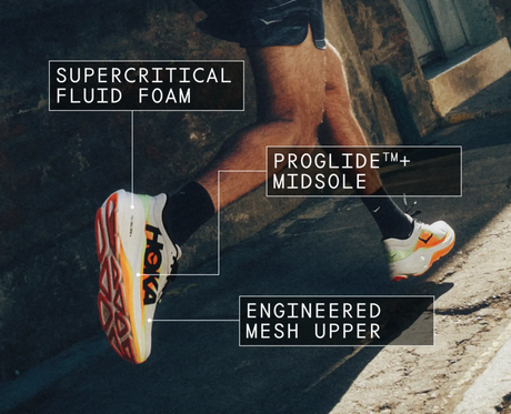 Buy HOKA Men Clifton Pro Wide - Varsity Navy / Soft Cobalt for running in Singapore - Running Lab SG