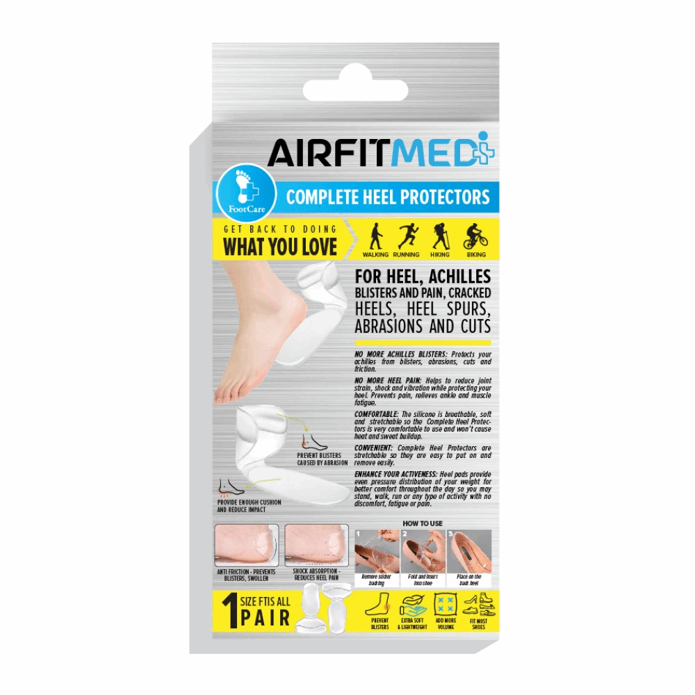 Buy AirFit Medi Complete Heel Protector - Stick On Shoe Design for running in Singapore - Running Lab SG