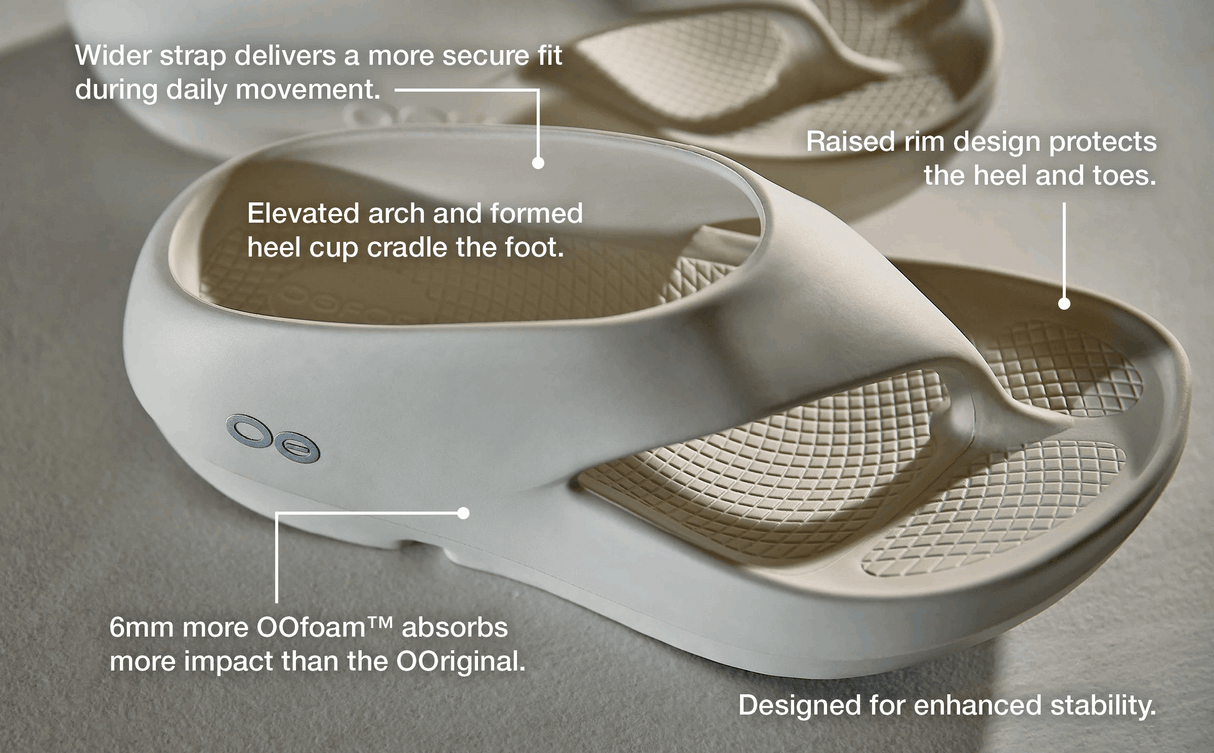 Buy OOFOS Unisex OOriginal Plus - Chalk for running in Singapore - Running Lab SG