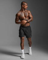 Buy 2XU Men Aero 5 Inch Shorts - Black / Silver Reflective for running in Singapore - Running Lab SG
