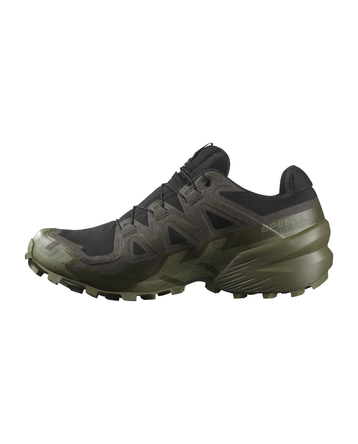 Salomon Men Speedcross 6 GTX - Black / Peat / Deep Lichen Green