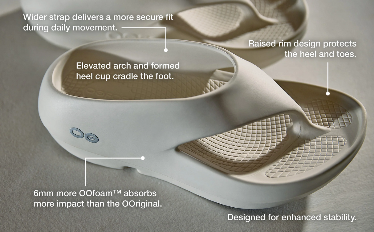 Buy OOFOS Unisex OOriginal Plus - Chalk for running in Singapore - Running Lab SG