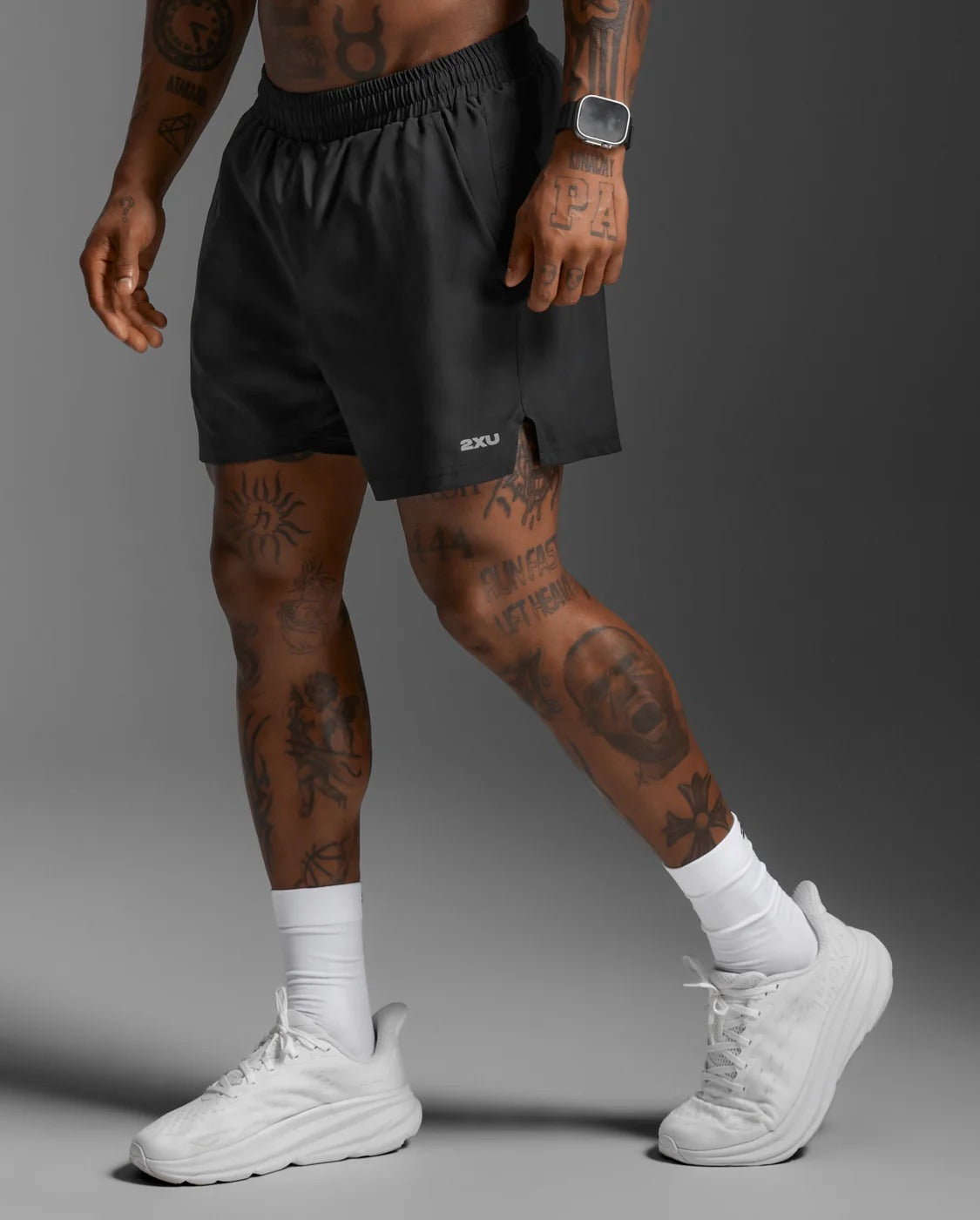 Buy 2XU Men Aero 5 Inch Shorts - Black / Silver Reflective for running in Singapore - Running Lab SG