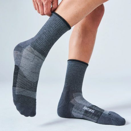 Buy Feetures Trail Max Cushion Mini Crew - Gray for running in Singapore - Running Lab SG