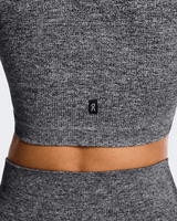 Buy On Women Studio Knit Crop - Graphite / Heather for running in Singapore - Running Lab SG