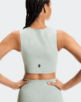 Buy On Women Studio Knit Crop - Mineral / Heather for running in Singapore - Running Lab SG