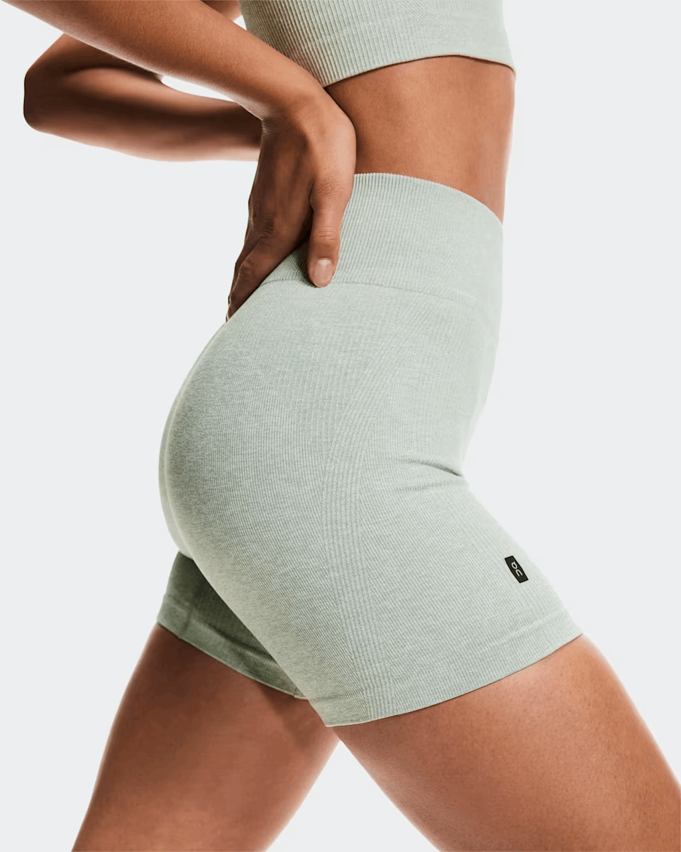 Buy On Women Studio Knit Shorts - Mineral / Heather for running in Singapore - Running Lab SG