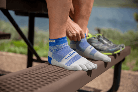 Injinji Trail Midweight Mini-Crew Coolmax - Neptune