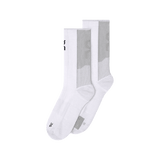 On Unisex Performance Run Sock High - White / Glacier