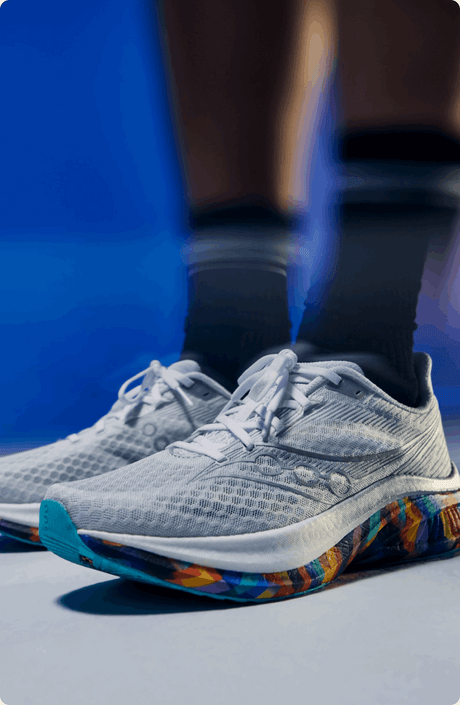 Buy Saucony Women Endorphin Speed 5 Boston - White / Multi for running in Singapore - Running Lab SG