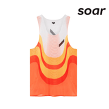 SOAR Running Men Race Vest 2.0 - Orange / Red / White