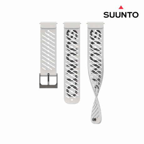 Suunto 22mm Althletic 5 Silicone Strap - Pearl White S+M
