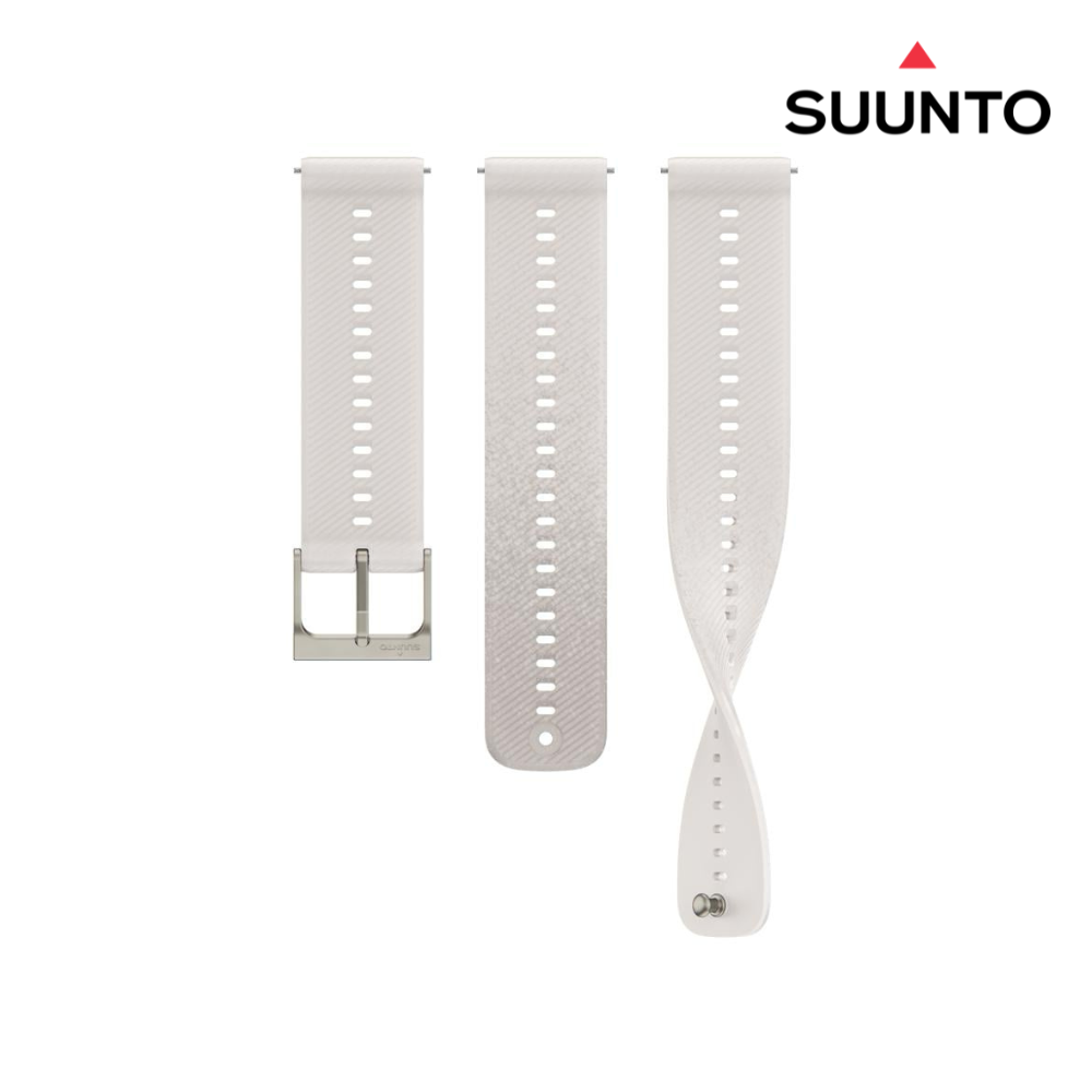 Suunto 22mm Athletic 6 Silicone Strap - Powder Gray S+M