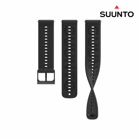 Suunto 22mm Athletic 6 Silicone Strap - All Black S+M