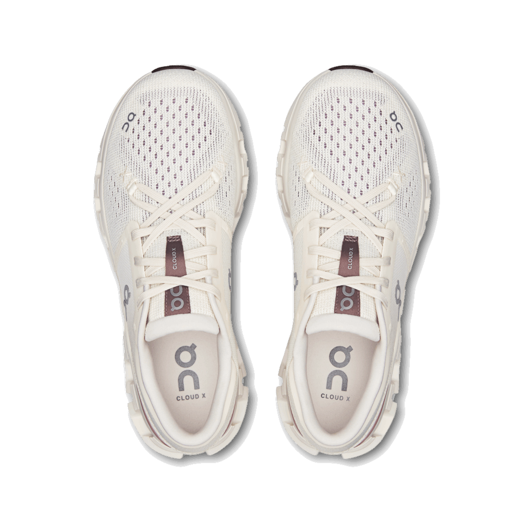 Buy On Women Cloud X 4 - Ivory / Heron for running in Singapore - Running Lab SG