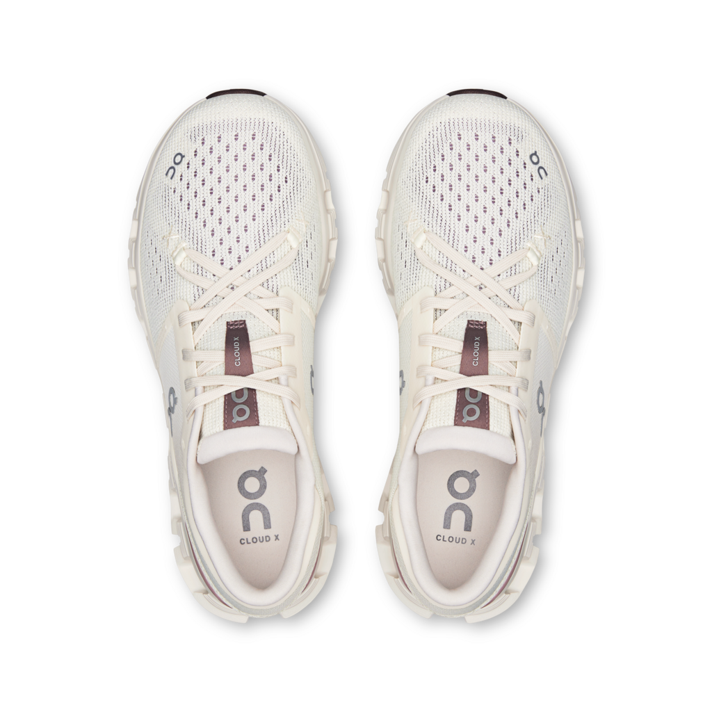 Buy On Women Cloud X 4 - Ivory / Heron for running in Singapore - Running Lab SG