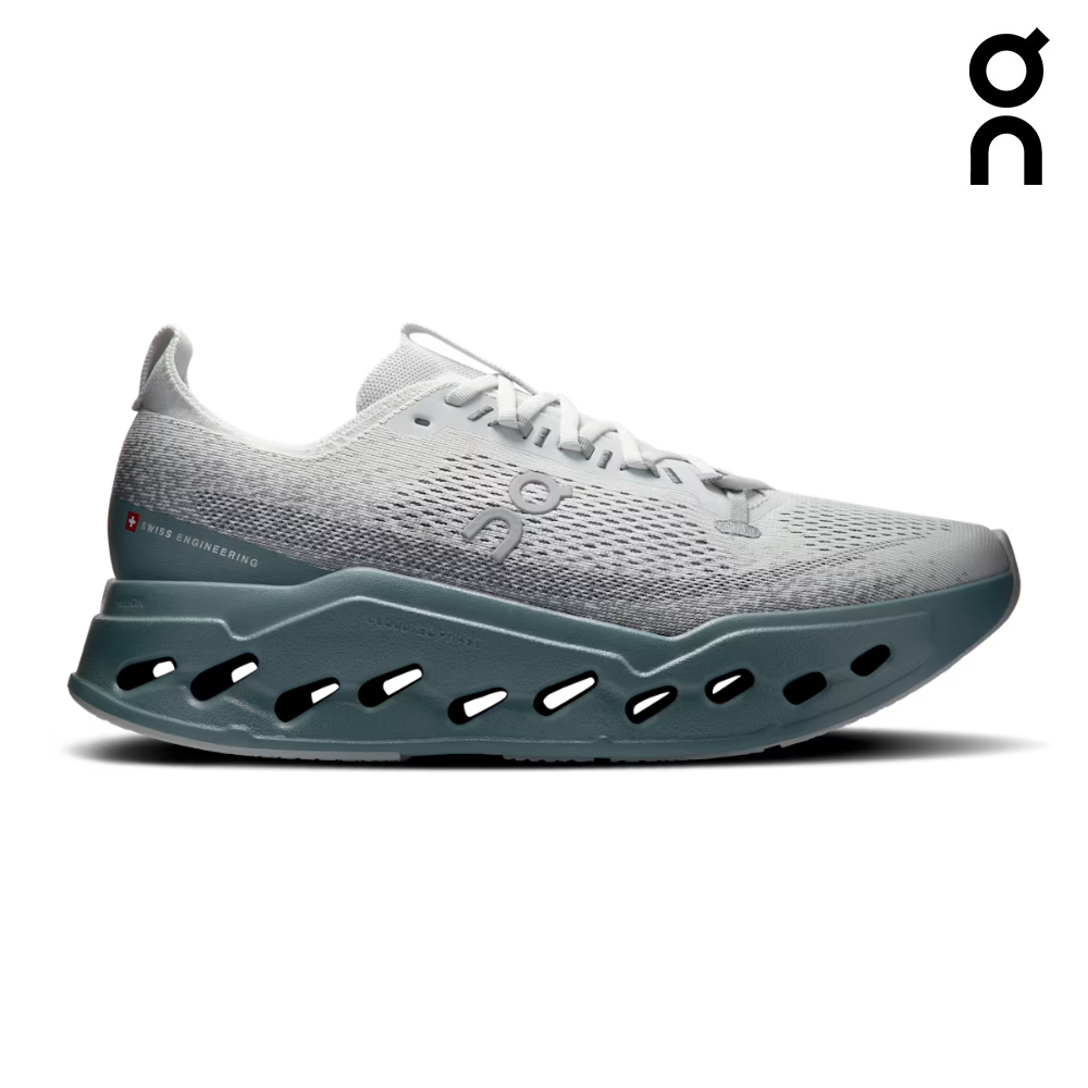 Buy On Men Cloudsurfer Max - Iceberg / Olive for running in Singapore - Running Lab SG