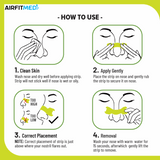 Buy AirFit Medi Nasal Dilation Tape - Menthol Infused for running in Singapore - Running Lab SG