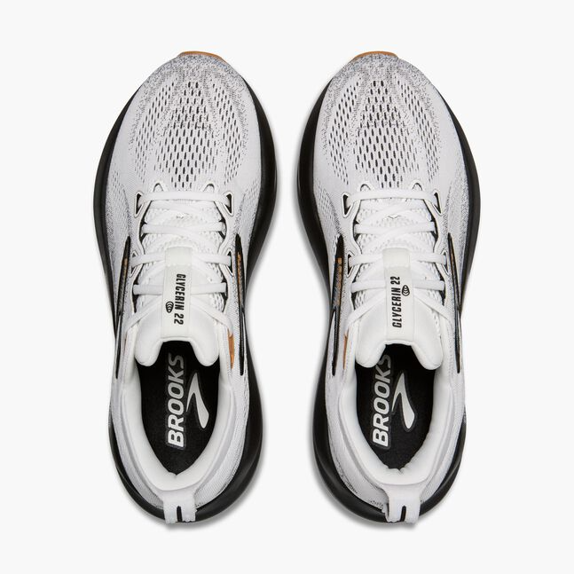 Brooks Men Glycerin 22 Wide - White / Grey / Black