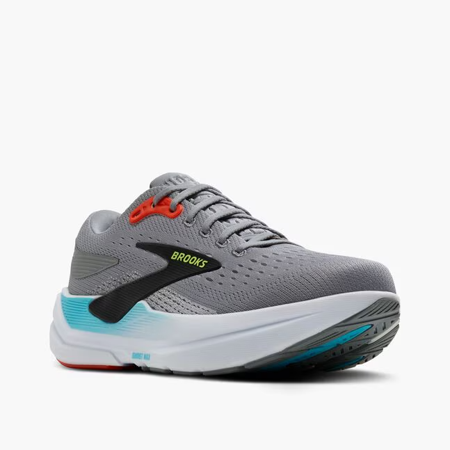 Brooks Men Ghost Max 3 - Primer Grey / Antarctica / Red