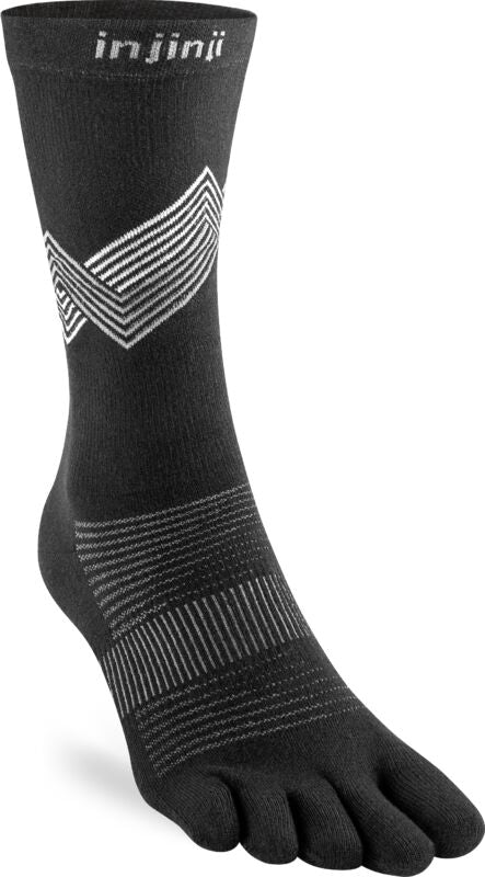 Injinji Run Lightweight Crew Coolmax - Black