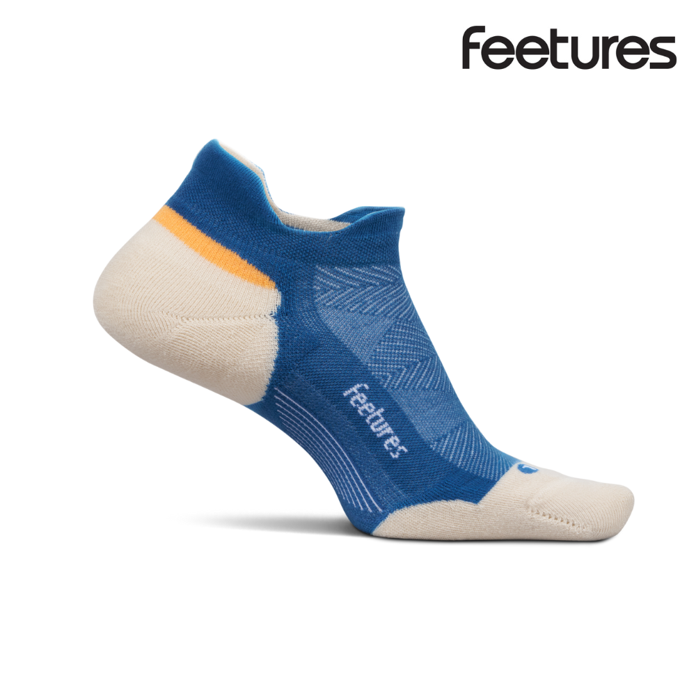 Feetures Active Elite Max Cushion No Show Tab - Rally Blue