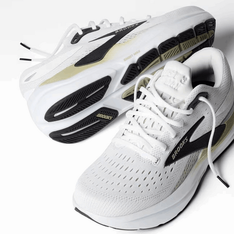 Buy Brooks Men Ghost Max 3 Wide - Bright White / Tea / Black for running in Singapore - Running Lab SG
