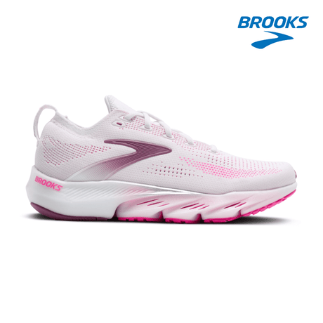 Buy Brooks Women Glycerin Flex - White / Cyber Pink / Argyle for running in Singapore - Running Lab SG