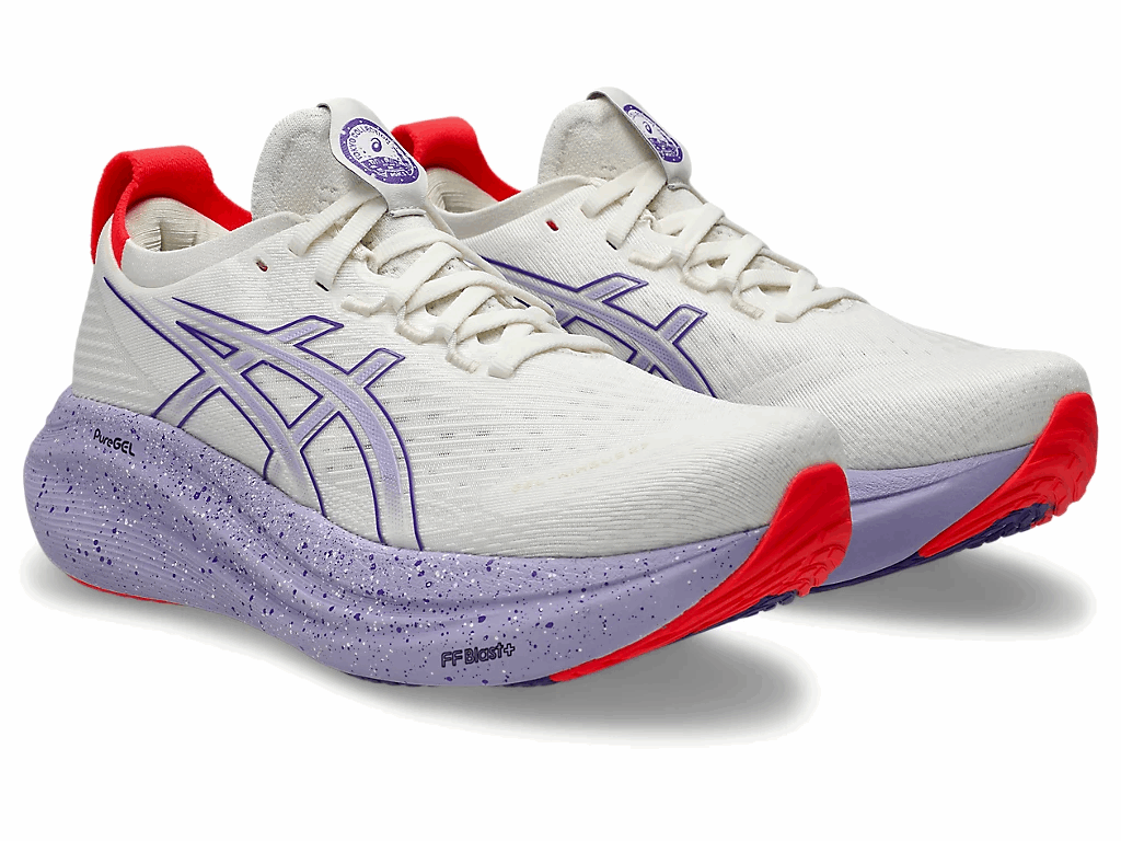 ASICS Women Gel-Nimbus 27 Tokyo - Cream / Edo Purple