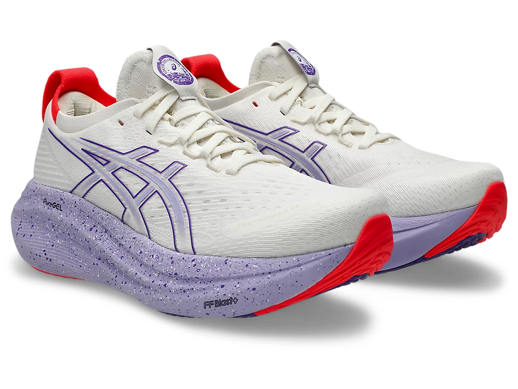 ASICS Women Gel-Nimbus 27 Tokyo - Cream / Edo Purple