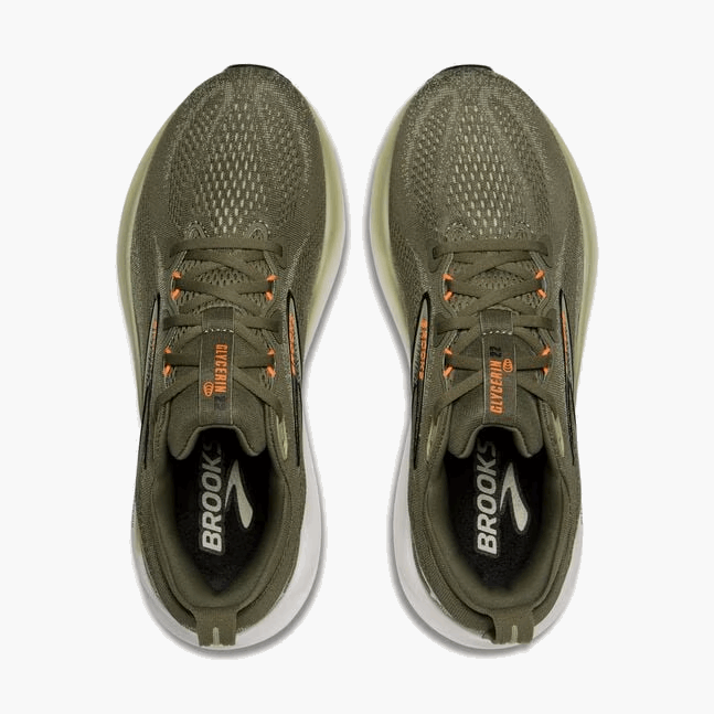 Buy Brooks Men Glycerin 22 - Dusty Olive / Tea / Orange for running in Singapore - Running Lab SG