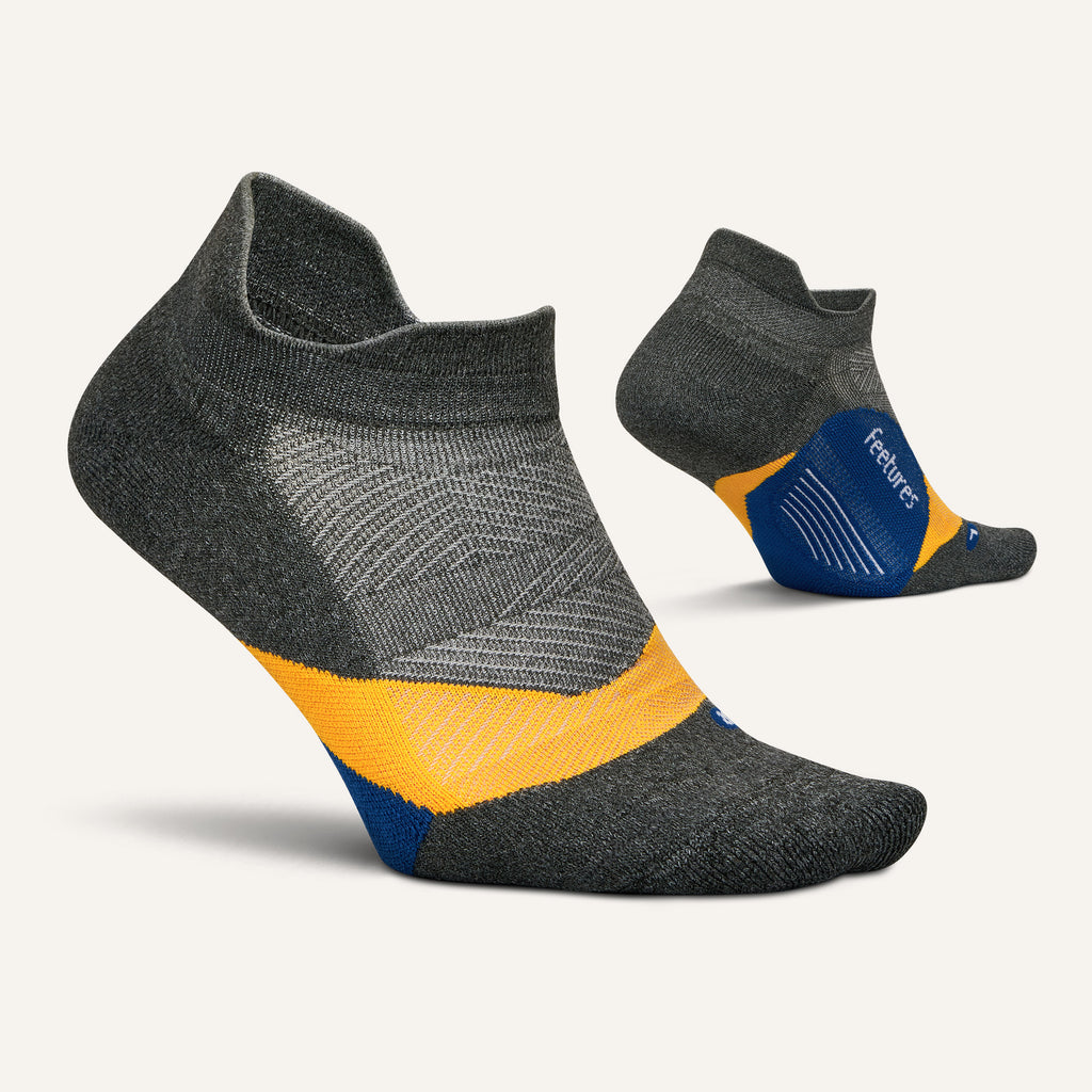 Feetures Active Elite Light Cushion No Show Tab - Iron Seal