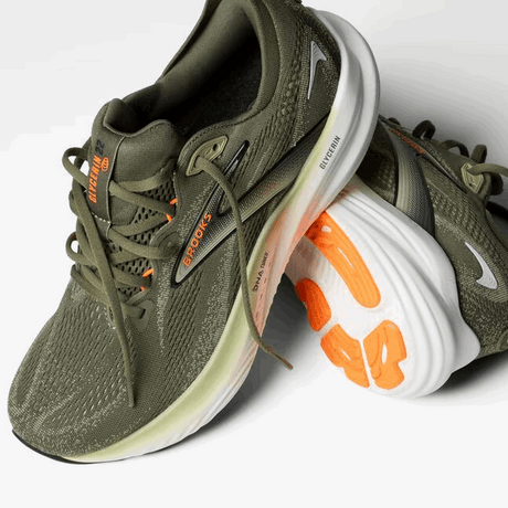 Buy Brooks Men Glycerin 22 - Dusty Olive / Tea / Orange for running in Singapore - Running Lab SG
