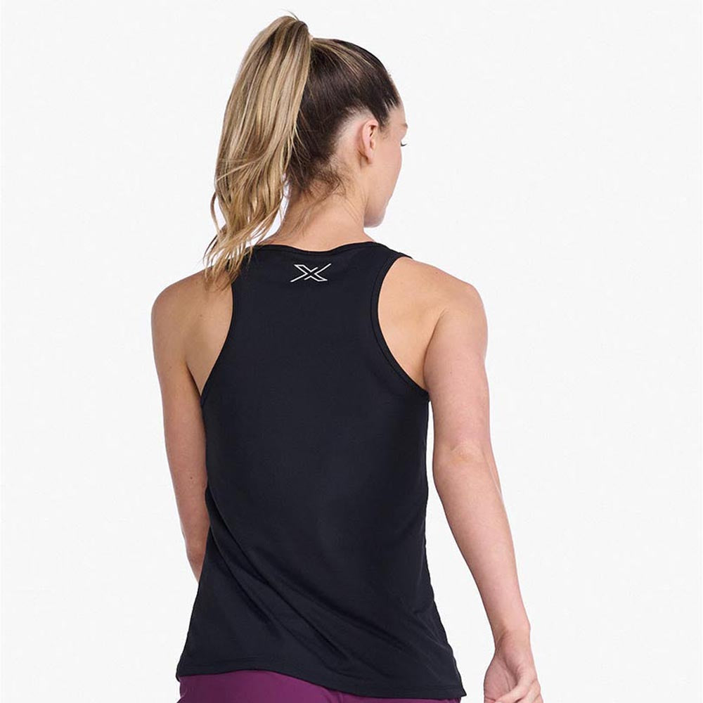 2XU Women Aero Singlet - Black / Silver Reflective – Running